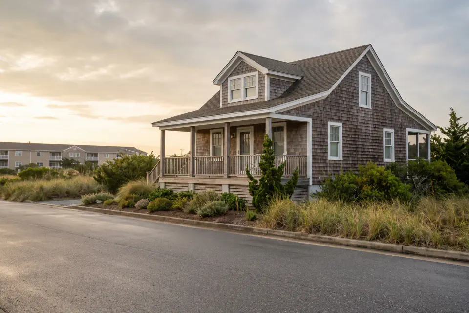 Historic coastal cottage on a quiet residential street in Lewes