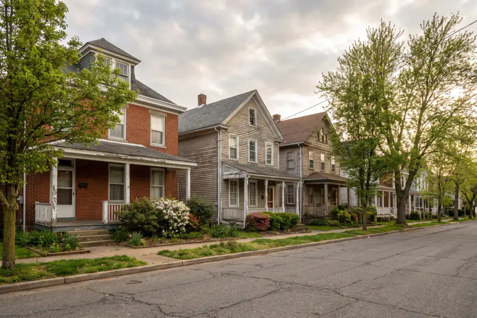 Older detached homes near historic downtown Mount Holly