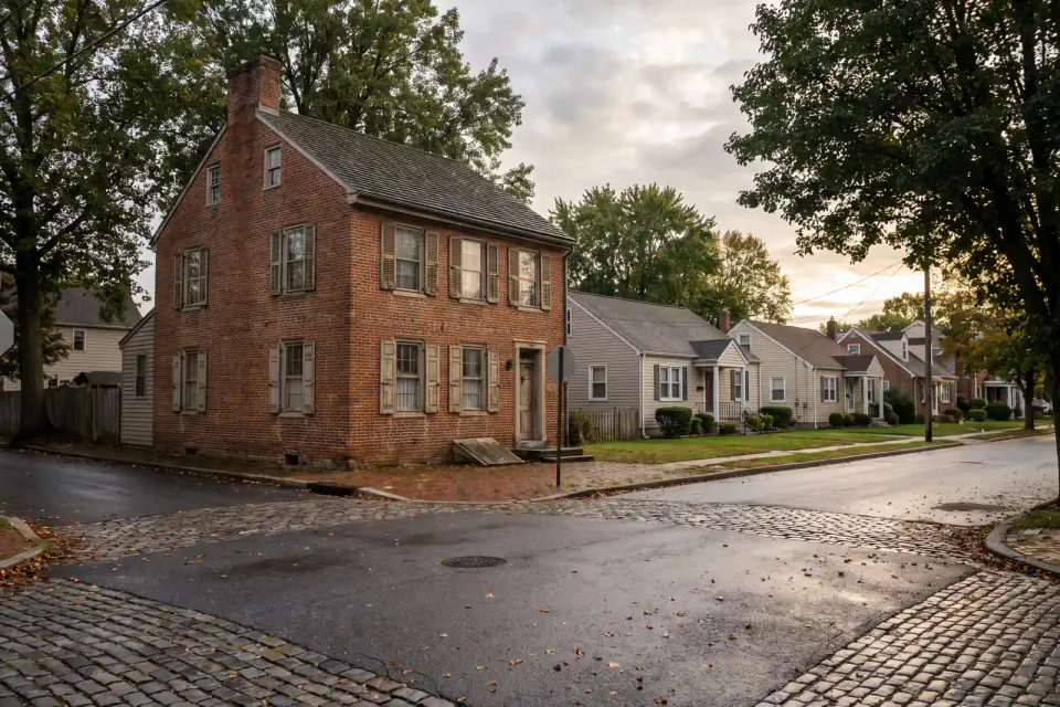 Historic and postwar homes in New Castle Delaware