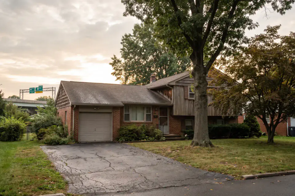 Dated suburban home in Plymouth Meeting Pennsylvania