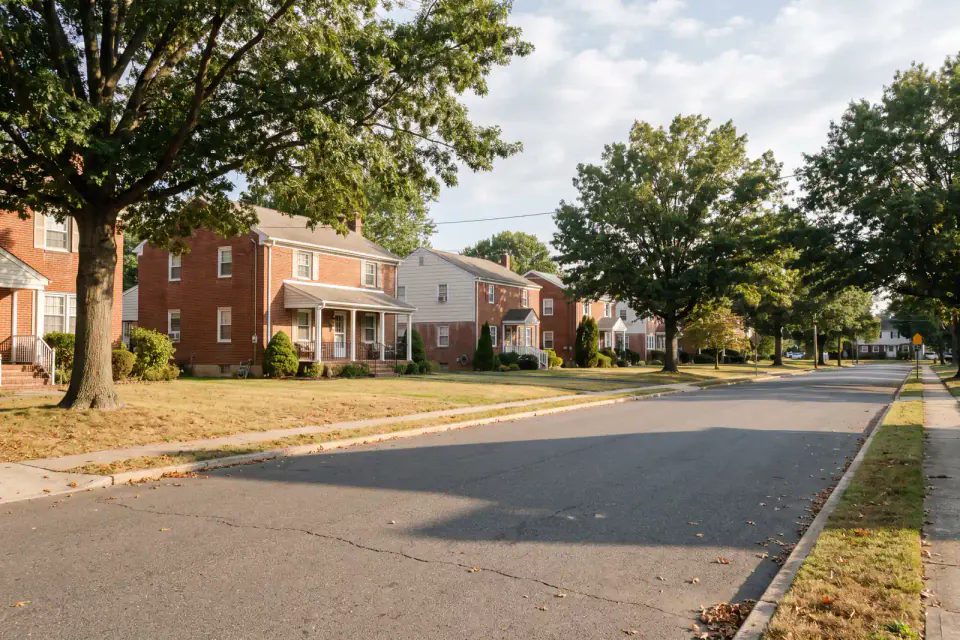 Established detached homes on a leafy Sewell suburban street