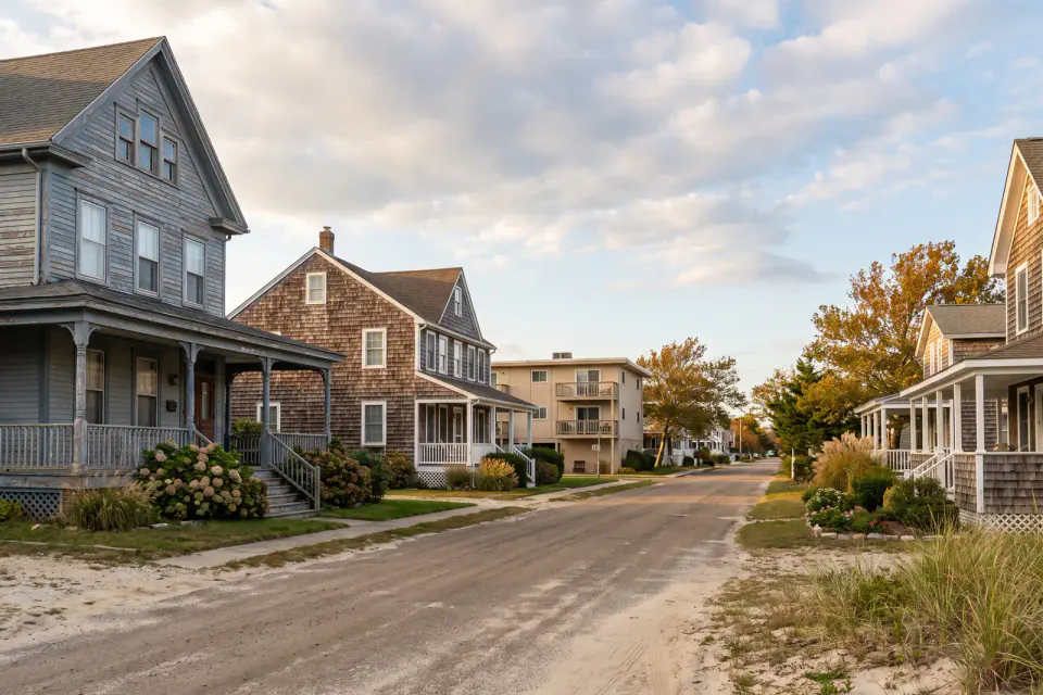 Wildwood seasonal multifamily homes and historic Cape May shore houses in Cape May County New Jersey