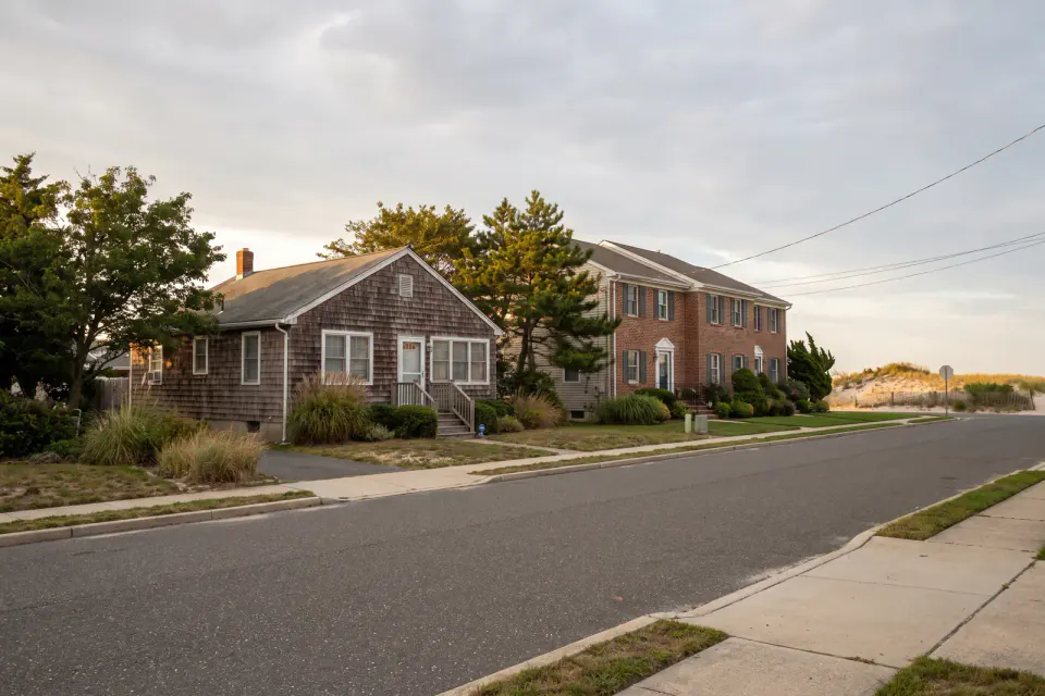 Toms River bungalows and shore homes typical of Ocean County New Jersey