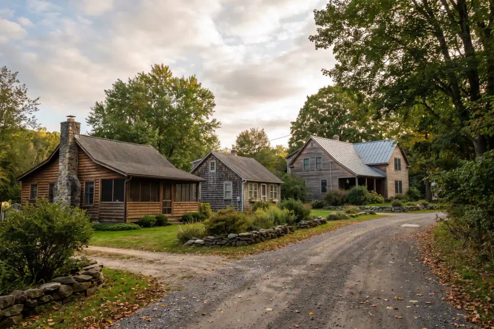 Lake-community cottages and year-round Sussex County homes in northern New Jersey